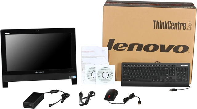 Alt view image 8 of 8 - Lenovo All-In-One PC ThinkCentre Edge 2117EKU Intel Pentium G2020 2GB DDR3 500GB HDD 18.5" Windows 7 Professional 64-bit