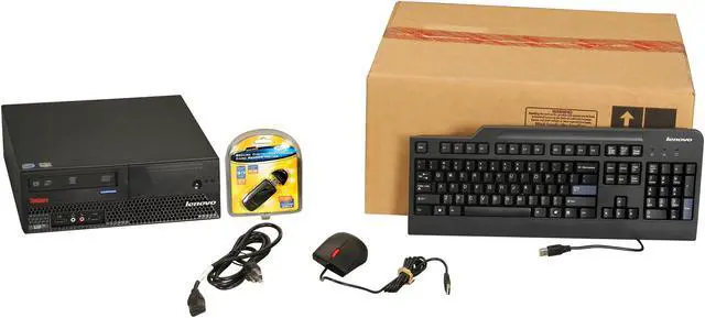 Alt view image 8 of 8 - ThinkCentre Desktop PC M57P Intel Core 2 Duo E6550 4GB 160GB HDD Windows 7 Professional 64-bit