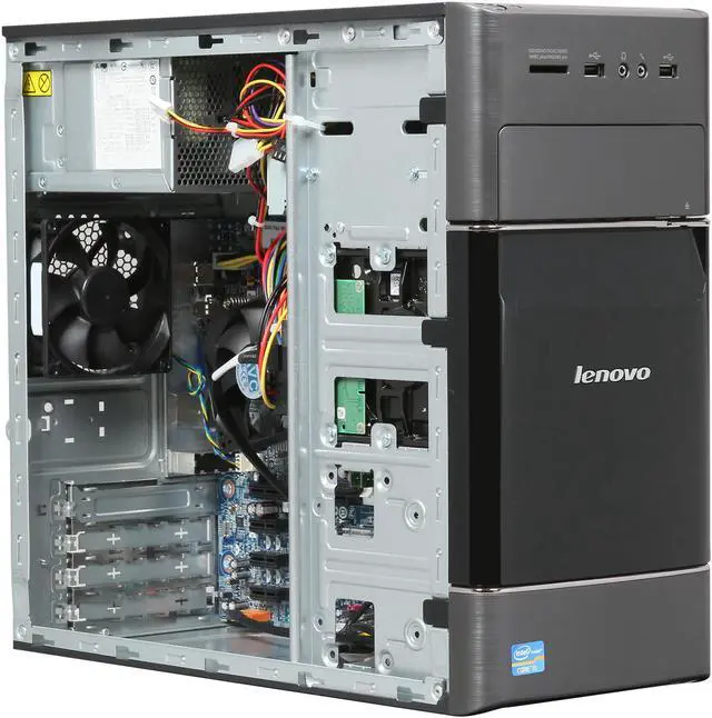 Alt view image 7 of 9 - Lenovo Desktop PC H520 (57315552) Intel Core i5-3330 8GB DDR3 1TB HDD Intel HD Graphics 2500 Windows 8