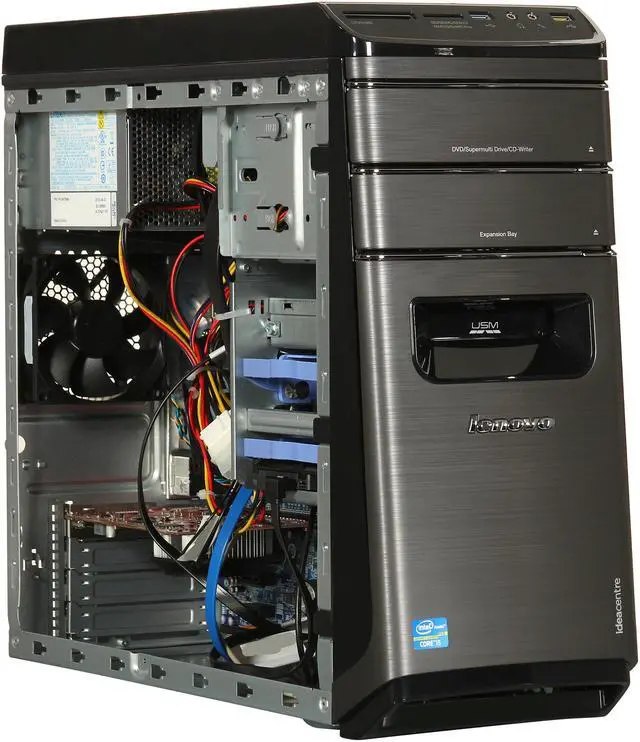Alt view image 7 of 10 - Lenovo K450 Tower Core i5 4430 12GB / 1TB HDD 2GB GTX 650   (57315522)
