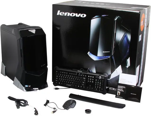 Alt view image 10 of 10 - Lenovo Desktop PC Erazer X700 (57316913) Intel Core i7-3930K 16GB DDR3 2TB HDD + 128GB SSD HDD AMD Radeon HD 8950 3GB Windows 8
