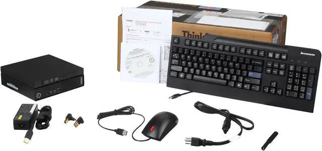 Alt view image 8 of 8 - ThinkCentre Desktop PC M93p 10AB000QUS Intel Core i7-4765T 4GB DDR3 500GB HDD Intel HD Graphics 4600 Windows 7 Professional 64-bit