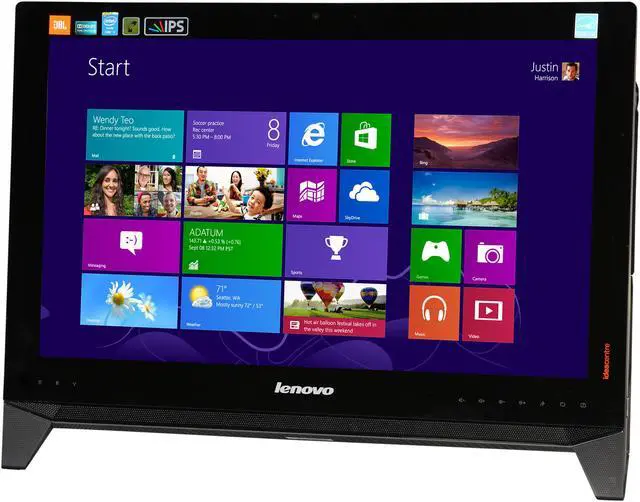 Alt view image 3 of 7 - Lenovo B550 23" AIO Intel Core i3 4130  4GB / 1TB HDD (57321271)