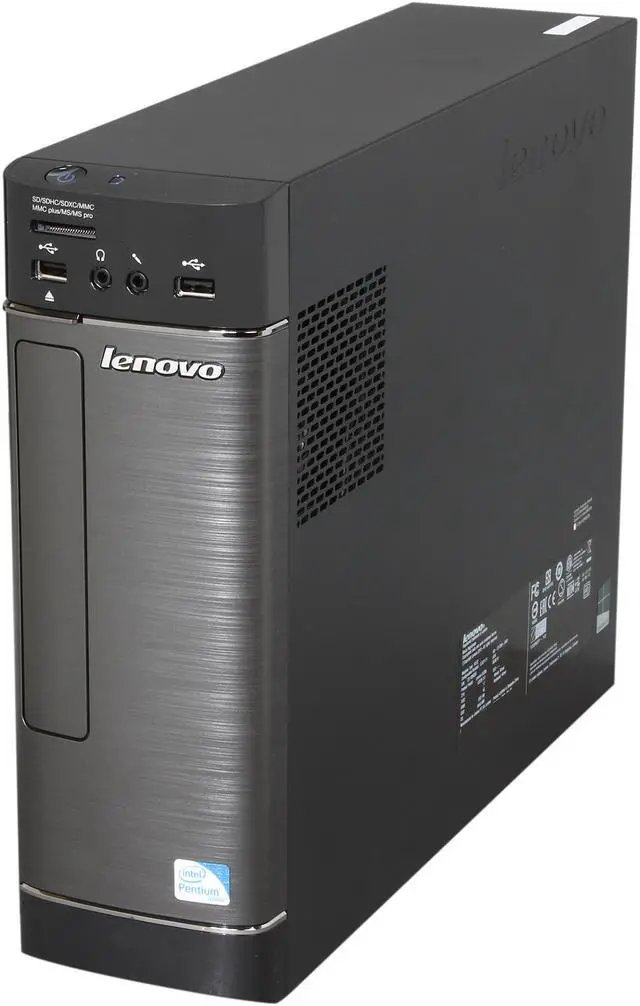 Alt view image 3 of 10 - Lenovo Desktop PC H530S (57321111) Intel Pentium G3220 4GB DDR3 1TB HDD Intel HD Graphics Windows 8