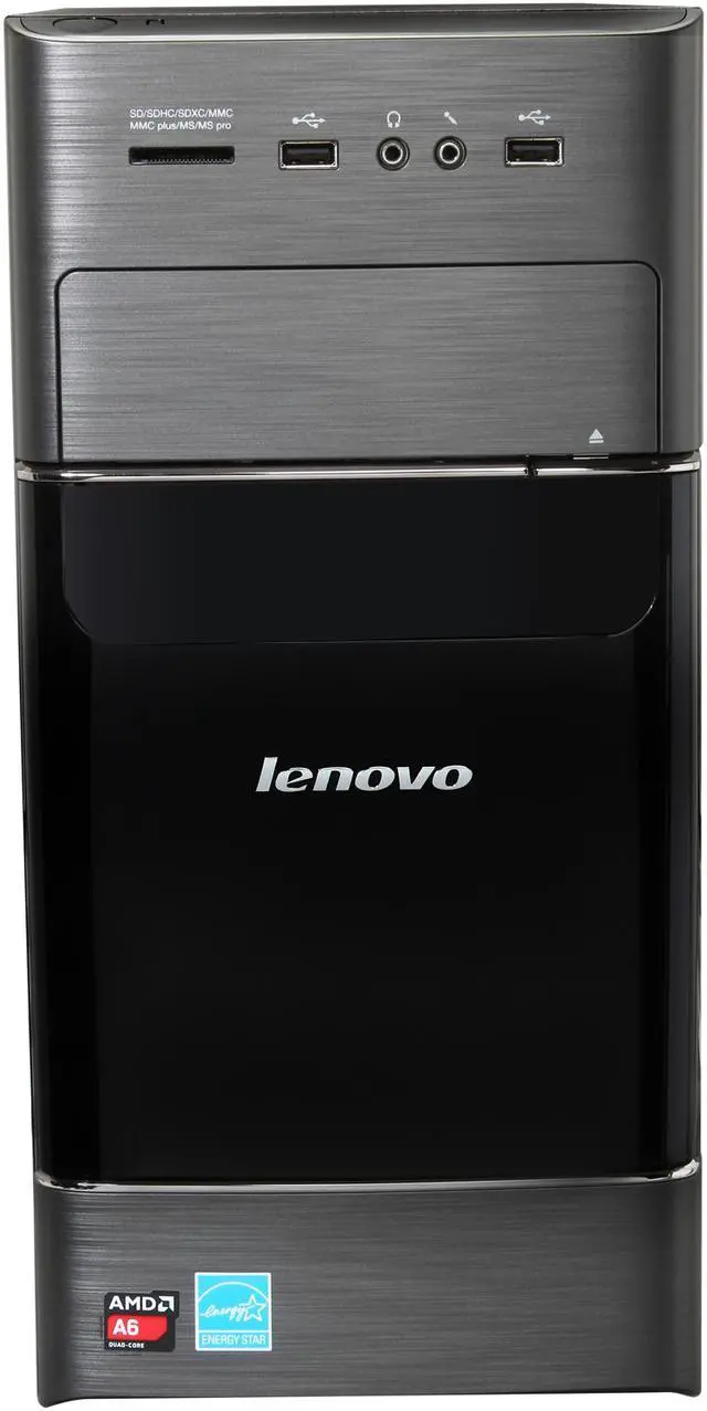 Alt view image 2 of 10 - Lenovo Desktop PC H515 (57319061) AMD A6-5200 6GB DDR3 1TB HDD AMD Radeon HD 8400 Windows 8 64-bit