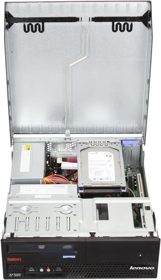 Alt view image 7 of 8 - Lenovo ThinkCentre M57 Recertified Off Lease Desktop PC with Intel Core 2 Duo 2.66 Ghz, 4GB RAM, 750GB HDD, Windows 7 Home Premium 32 Bit (Microsoft Authorized Refurbish) w/1 year warranty