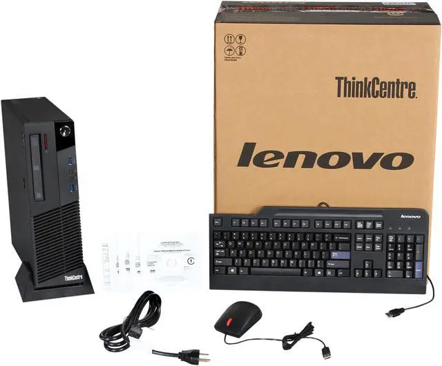 Alt view image 9 of 9 - ThinkCentre Desktop PC M83 10AM0007US Intel Core i5-4570 4GB DDR3 500GB HDD Intel HD Graphics 4600 Windows 7 Professional 64-bit