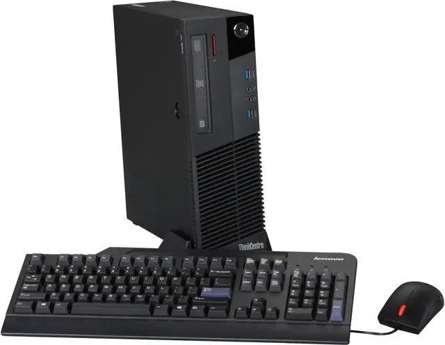 Main image of ThinkCentre Desktop PC M83 10AM0009US Intel Core i3-4130 4GB DDR3 500GB HDD Intel HD Graphics 4600 Windows 7 Professional