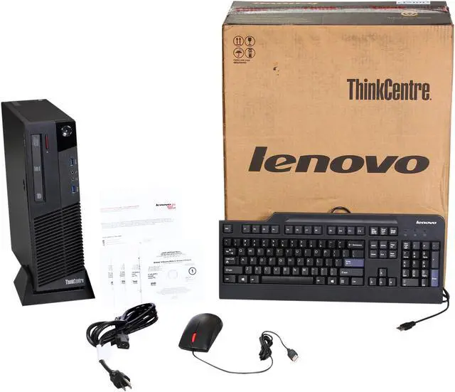 Alt view image 9 of 9 - ThinkCentre Desktop PC M83 10AM000AUS Intel Core i7-4770 4GB DDR3 1TB HDD Intel HD Graphics 4600 Windows 7 Professional 64-bit