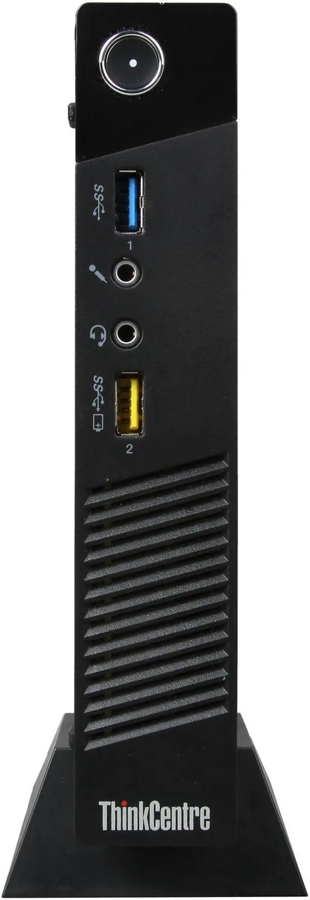 Alt view image 2 of 7 - ThinkCentre Desktop PC M73 Tiny 10AY001SUS Intel Core i3-4130 4GB DDR3 500GB HDD Windows 7 Professional 64-bit