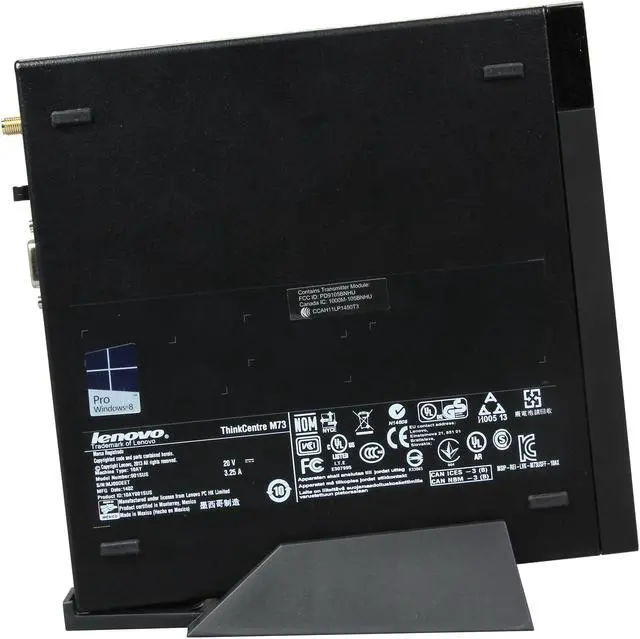 Alt view image 4 of 7 - ThinkCentre Desktop PC M73 Tiny 10AY001SUS Intel Core i3-4130 4GB DDR3 500GB HDD Windows 7 Professional 64-bit