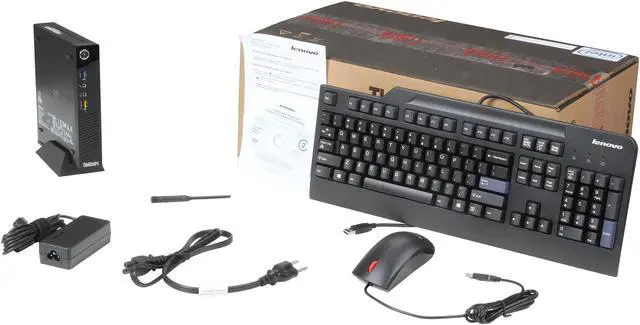 Alt view image 7 of 7 - ThinkCentre Desktop PC M73 Tiny 10AY001SUS Intel Core i3-4130 4GB DDR3 500GB HDD Windows 7 Professional 64-bit