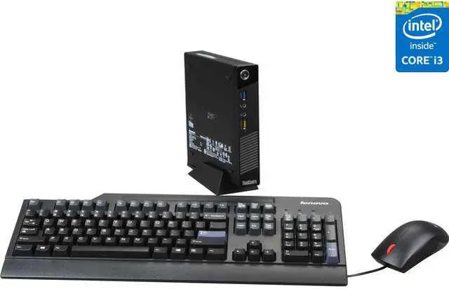 Main image of ThinkCentre Desktop PC M73 Tiny 10AY001SUS Intel Core i3-4130 4GB DDR3 500GB HDD Windows 7 Professional 64-bit