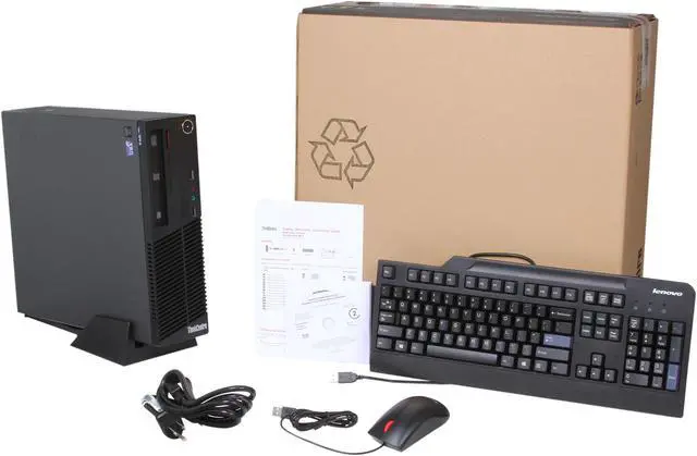 Alt view image 9 of 9 - Lenovo Desktop PC ThinkCentre M73 (10B60009US) Intel Core i3-4130 4GB DDR3 500GB HDD Intel HD Graphics 4600 Windows 7 Professional