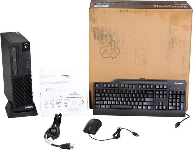 Alt view image 9 of 9 - ThinkCentre Desktop PC M73 10B6000AUS Intel Pentium G3220 2GB DDR3 500GB HDD Intel HD Graphics Windows 7 Professional