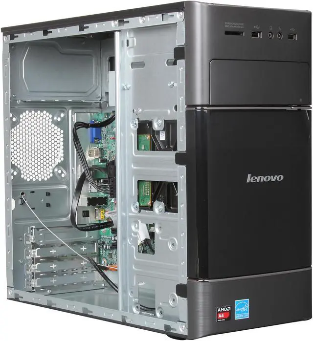 Alt view image 7 of 9 - Lenovo Desktop PC H515 (57321121) AMD A4-5000 4GB DDR3 500GB HDD AMD Radeon HD 8330 Windows 8 64-bit