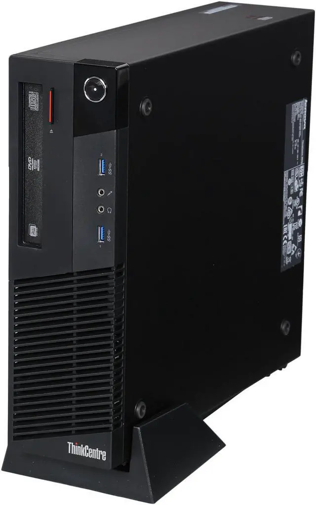 Alt view image 3 of 9 - Lenovo Desktop PC ThinkCentre M93P(10A90016US) Intel Core i7-4770 4GB DDR3 1TB HDD Intel HD Graphics 4600 Windows 7 Professional 64bit