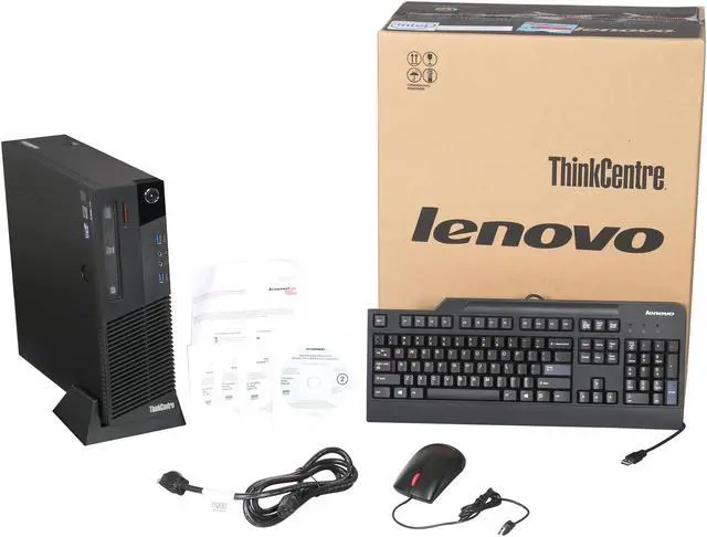 Alt view image 9 of 9 - Lenovo Desktop PC ThinkCentre M93P(10A90016US) Intel Core i7-4770 4GB DDR3 1TB HDD Intel HD Graphics 4600 Windows 7 Professional 64bit