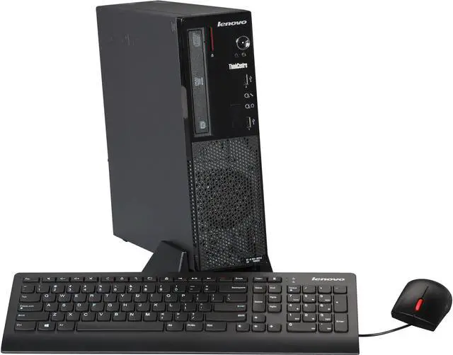 Main image of Lenovo Desktop PC ThinkCentre E73 (10AU002PUS) Intel Core i3-4130 4GB DDR3 500GB HDD Intel HD Graphics 4400 Windows 7 Professional 64-bit