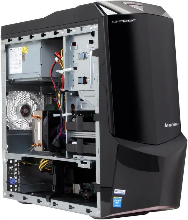 Alt view image 7 of 10 - Lenovo Desktop PC Erazer X510 (57323869) Intel Core i7-4770K 16GB DDR3 1TB + 8GB SSHD HDD NVIDIA GeForce GTX 760 2GB Windows 8.1