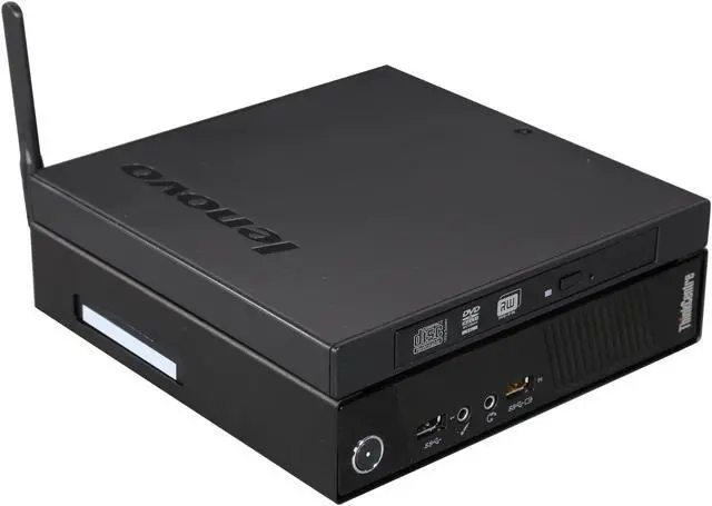 Alt view image 5 of 7 - Lenovo ThinkCentre M73 10AY001WUS Desktop Computer - Intel Core i3 i3-4130T 2.9GHz, 4GB DDR3, 500GB HDD, Windows 7 Professional - Tiny - Business Black