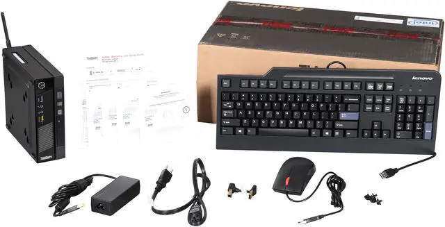 Alt view image 7 of 7 - Lenovo ThinkCentre M73 10AY001WUS Desktop Computer - Intel Core i3 i3-4130T 2.9GHz, 4GB DDR3, 500GB HDD, Windows 7 Professional - Tiny - Business Black