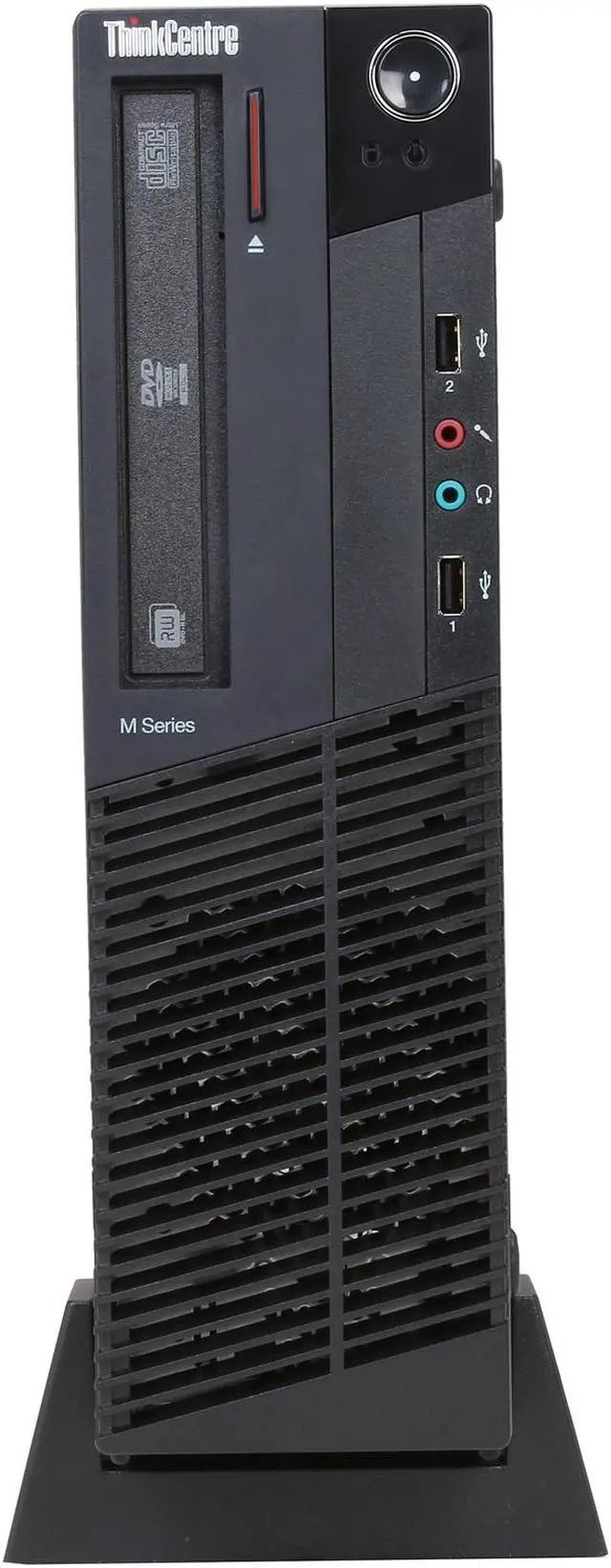 Alt view image 2 of 9 - Lenovo ThinkCentre M78 10BU0004US Desktop Computer - AMD A-Series A8-6500B 3.5GHz - 4GB DDR3 - 500GB HDD - Windows 7 Professional - Small Form Factor - Business Black
