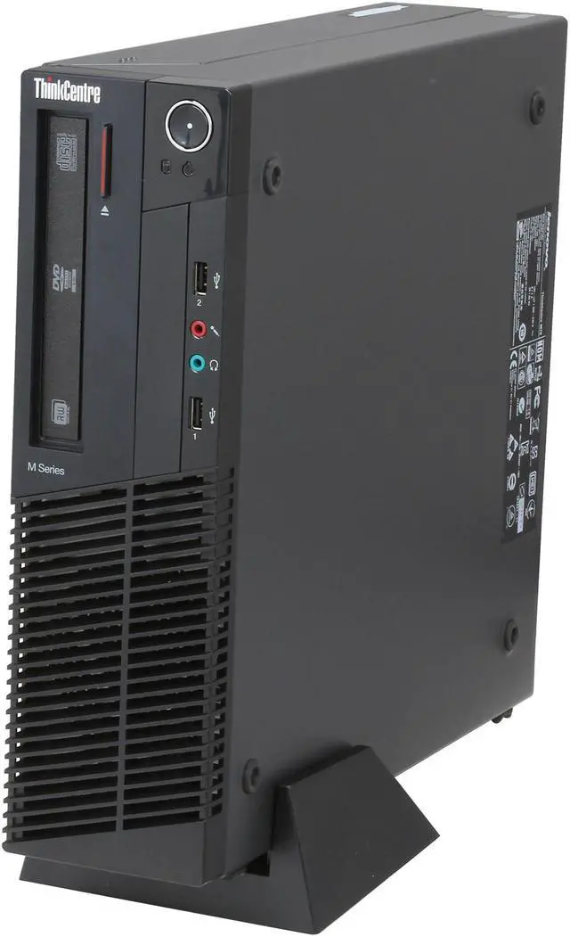 Alt view image 3 of 9 - Lenovo ThinkCentre M78 10BU0004US Desktop Computer - AMD A-Series A8-6500B 3.5GHz - 4GB DDR3 - 500GB HDD - Windows 7 Professional - Small Form Factor - Business Black