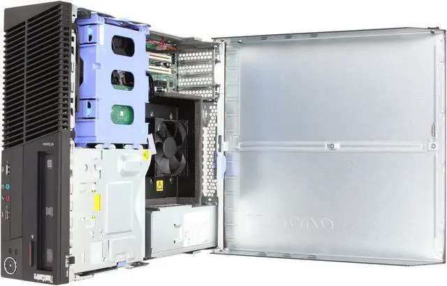 Alt view image 5 of 9 - Lenovo ThinkCentre M78 10BU0004US Desktop Computer - AMD A-Series A8-6500B 3.5GHz - 4GB DDR3 - 500GB HDD - Windows 7 Professional - Small Form Factor - Business Black