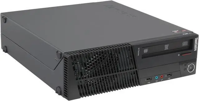 Alt view image 7 of 9 - Lenovo ThinkCentre M78 10BU0004US Desktop Computer - AMD A-Series A8-6500B 3.5GHz - 4GB DDR3 - 500GB HDD - Windows 7 Professional - Small Form Factor - Business Black