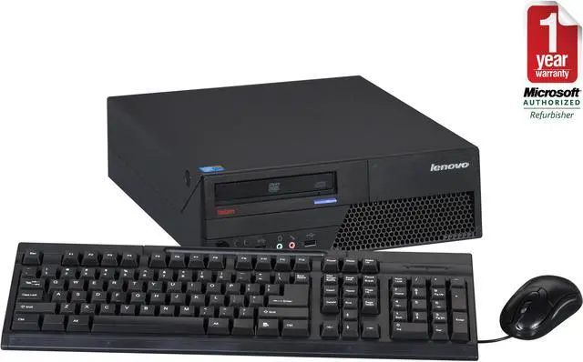 Main image of Lenovo ThinkCentre M58p Small Form Factor Desktop Intel Core 2 Duo 2.13GHz 2GB RAM 160G HDD DVDROM Windows 7 Home Premium 32 bit
