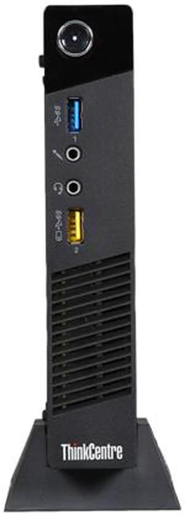 Alt view image 2 of 5 - Lenovo ThinkCentre M93p 10ABS00Q00 Desktop Computer - Intel Core i5-4570T 2.9GHz - 4GB DDR3 - 500GB HDD - Windows 7 Professional - Tiny - Business Black