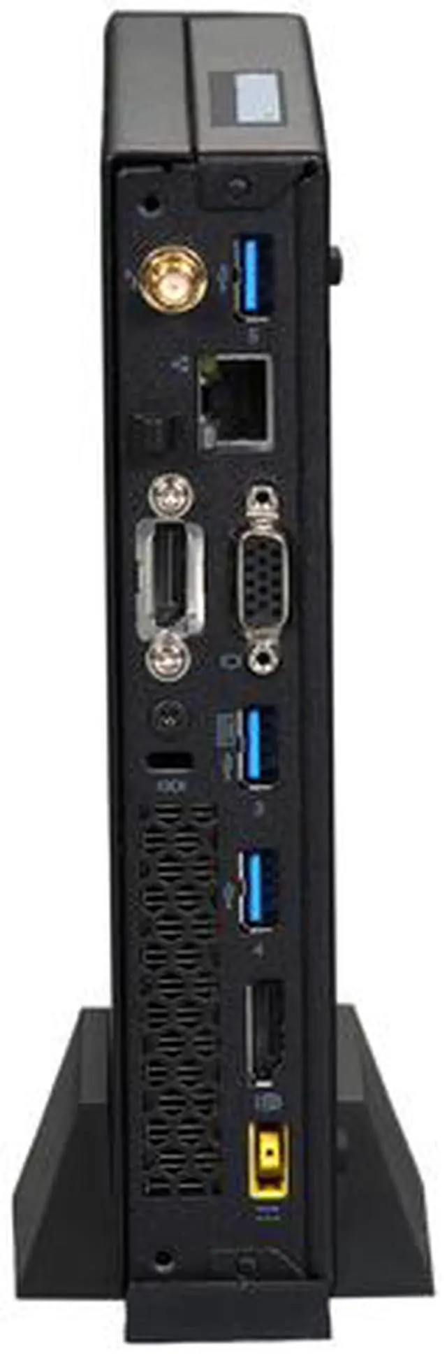 Alt view image 4 of 5 - Lenovo ThinkCentre M93p 10ABS00Q00 Desktop Computer - Intel Core i5-4570T 2.9GHz - 4GB DDR3 - 500GB HDD - Windows 7 Professional - Tiny - Business Black