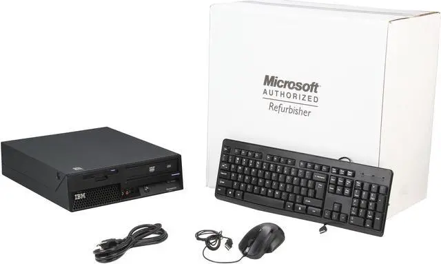 Alt view image 8 of 8 - Lenovo ThinkCentre M52 Small Form Factor Refurbished Off Lease Desktop PC with Intel Pentium 4 3.0Ghz, 2GB RAM, 80GB HDD, DVDROM, Windows 7 Home 32-Bit