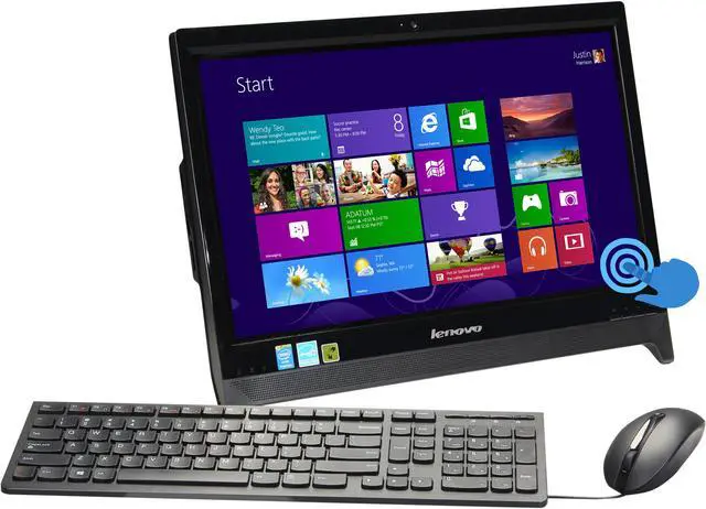 Main image of Lenovo All-in-One PC C260 Touch 57327041 Intel Pentium J2900 4GB DDR3 500GB HDD 19.5" Touchscreen Windows 8.1 64-bit