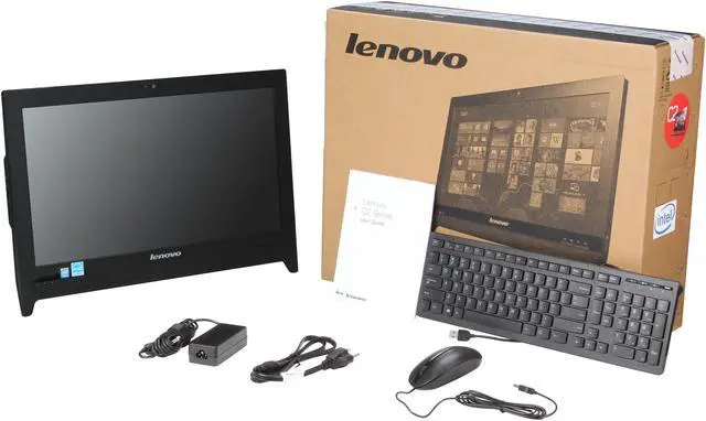 Alt view image 7 of 7 - Lenovo All-in-One PC C260 57327436 Intel Celeron J1800 4GB DDR3 500GB HDD 19.5" Windows 8.1 64-bit