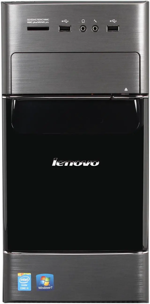 Alt view image 2 of 9 - Lenovo Desktop PC H530 57327876 Intel Core i3-4150 6GB DDR3 1TB HDD Intel HD Graphics 4400 Windows 7 Home Premium 64-bit