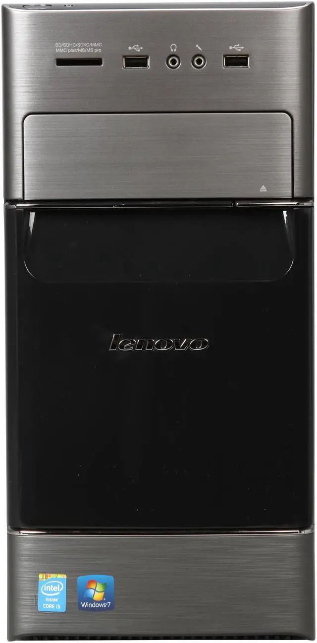 Alt view image 2 of 9 - Lenovo Desktop PC H530 57327877 Intel Core i5-4460 8GB DDR3 1TB HDD Intel HD Graphics 4600 Windows 7 Home Premium 64-bit