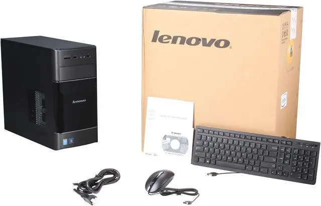 Alt view image 9 of 9 - Lenovo Desktop PC H530 57327877 Intel Core i5-4460 8GB DDR3 1TB HDD Intel HD Graphics 4600 Windows 7 Home Premium 64-bit