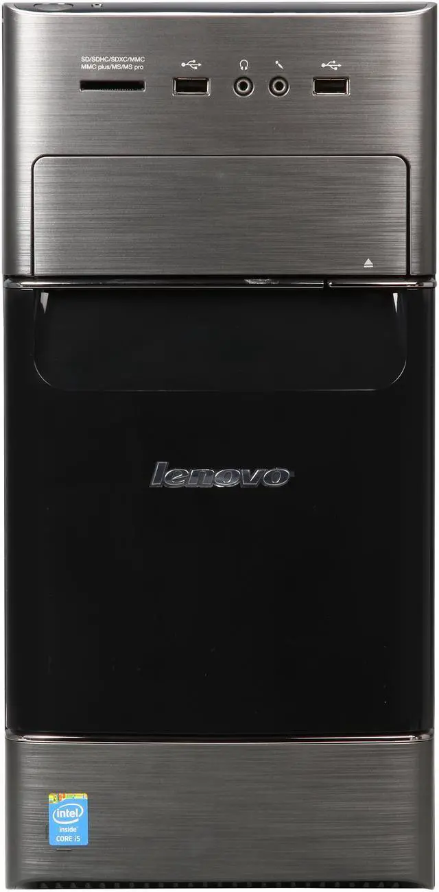 Alt view image 2 of 9 - Lenovo Desktop PC H530 57328304 Intel Core i5-4460 8GB DDR3 1TB HDD Intel HD Graphics 4600 Windows 8.1 64-bit