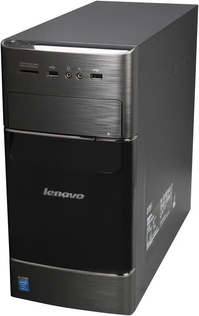 Alt view image 3 of 9 - Lenovo Desktop PC H530 57328304 Intel Core i5-4460 8GB DDR3 1TB HDD Intel HD Graphics 4600 Windows 8.1 64-bit