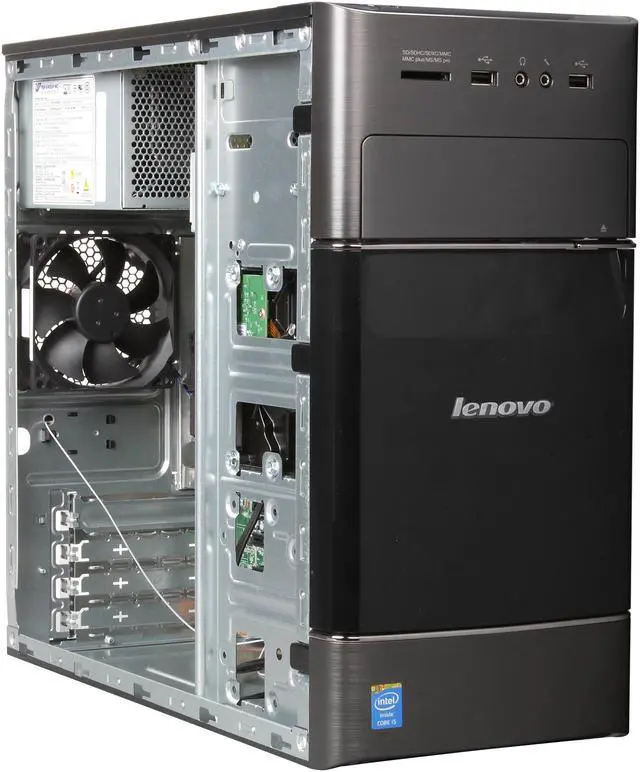 Alt view image 7 of 9 - Lenovo Desktop PC H530 57328304 Intel Core i5-4460 8GB DDR3 1TB HDD Intel HD Graphics 4600 Windows 8.1 64-bit