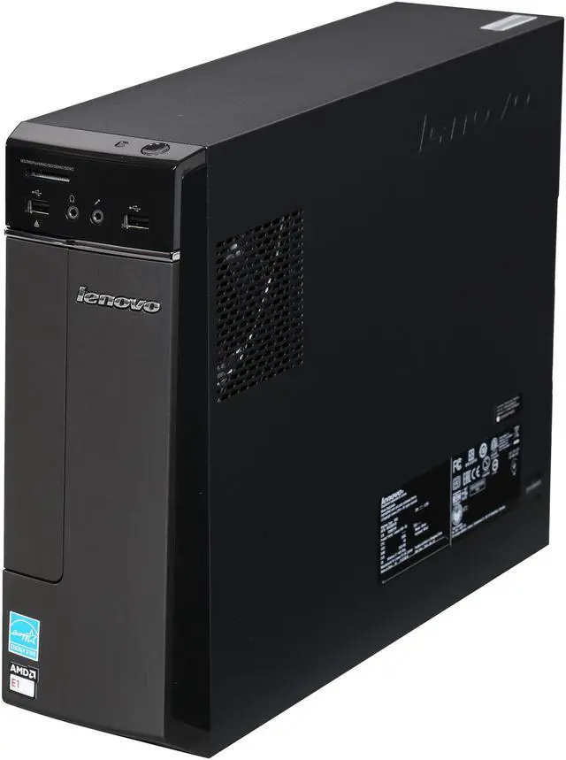 Alt view image 3 of 9 - Lenovo Desktop PC H30-05 (90BJ000KUS) AMD E1-Series E1-6010 4GB DDR3 500GB HDD AMD Radeon R2 Windows 8.1 64-Bit with Bing