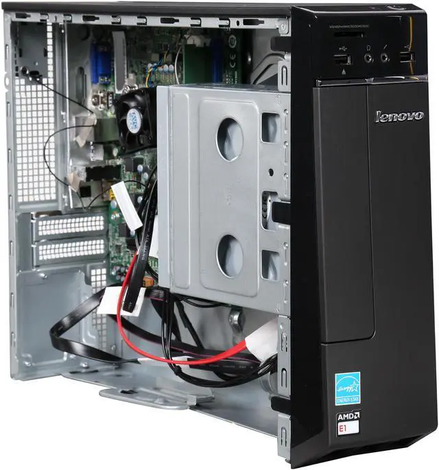 Alt view image 7 of 9 - Lenovo Desktop PC H30-05 (90BJ000KUS) AMD E1-Series E1-6010 4GB DDR3 500GB HDD AMD Radeon R2 Windows 8.1 64-Bit with Bing
