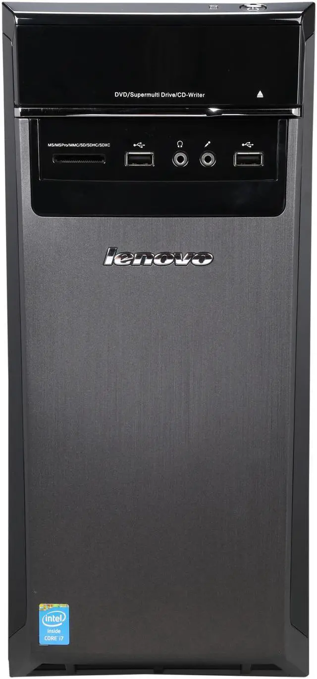 Alt view image 2 of 9 - Lenovo Desktop PC H50-50 (90B7000JUS) Intel Core i7-4790 8GB DDR3 1TB HDD Intel HD Graphics 4600 Windows 8.1 64-Bit