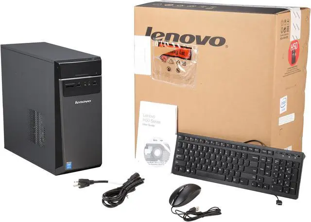 Alt view image 9 of 9 - Lenovo Desktop PC H50-50 (90B7003MUS) Intel Core i3-4160 6GB DDR3 1TB HDD Intel HD Graphics 4400 Windows 7 Professional 64-Bit