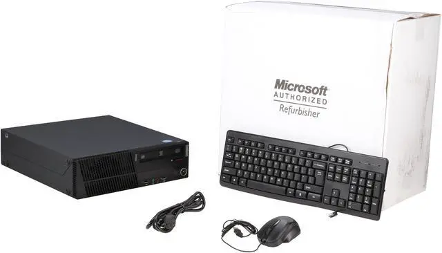 Alt view image 8 of 8 - Lenovo ThinkCentre M81 [Microsoft Authorized Recertified] Small Form Factor Desktop PC with Quad Core Intel Core i5-2400 3.1Ghz (3.4Ghz Turbo), 4GB DDR3 RAM, 250GB HDD, DVDRW, Windows 7 Pro 64 Bit