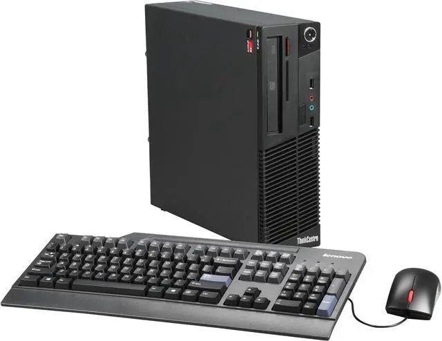 Main image of ThinkCentre Desktop PC M79 AMD A4-6300B 4GB DDR3 500GB HDD AMD Radeon HD 8370D Windows 7 Professional 64-Bit