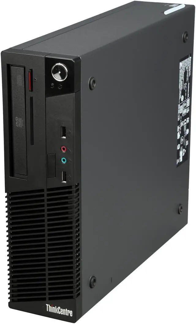 Alt view image 3 of 8 - ThinkCentre Desktop PC M79 AMD A4-6300B 4GB DDR3 500GB HDD AMD Radeon HD 8370D Windows 7 Professional 64-Bit