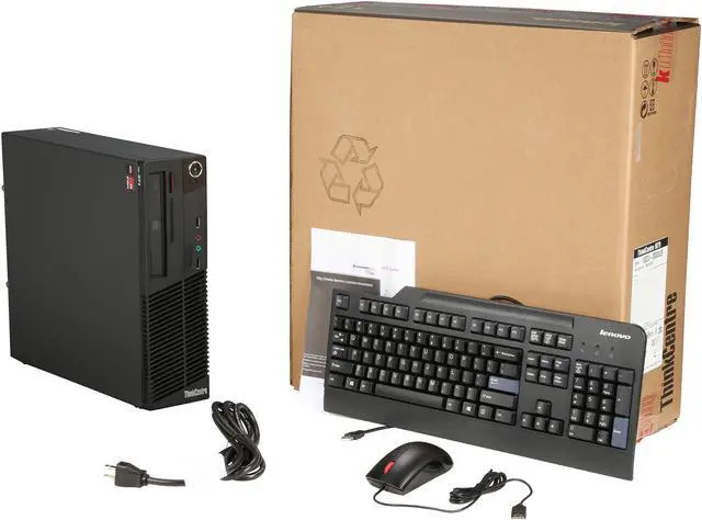 Alt view image 8 of 8 - ThinkCentre Desktop PC M79 AMD A4-6300B 4GB DDR3 500GB HDD AMD Radeon HD 8370D Windows 7 Professional 64-Bit